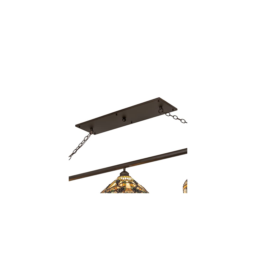 3 Light 69" Wide Linear Pendant
