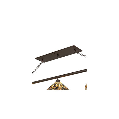 3 Light 69" Wide Linear Pendant