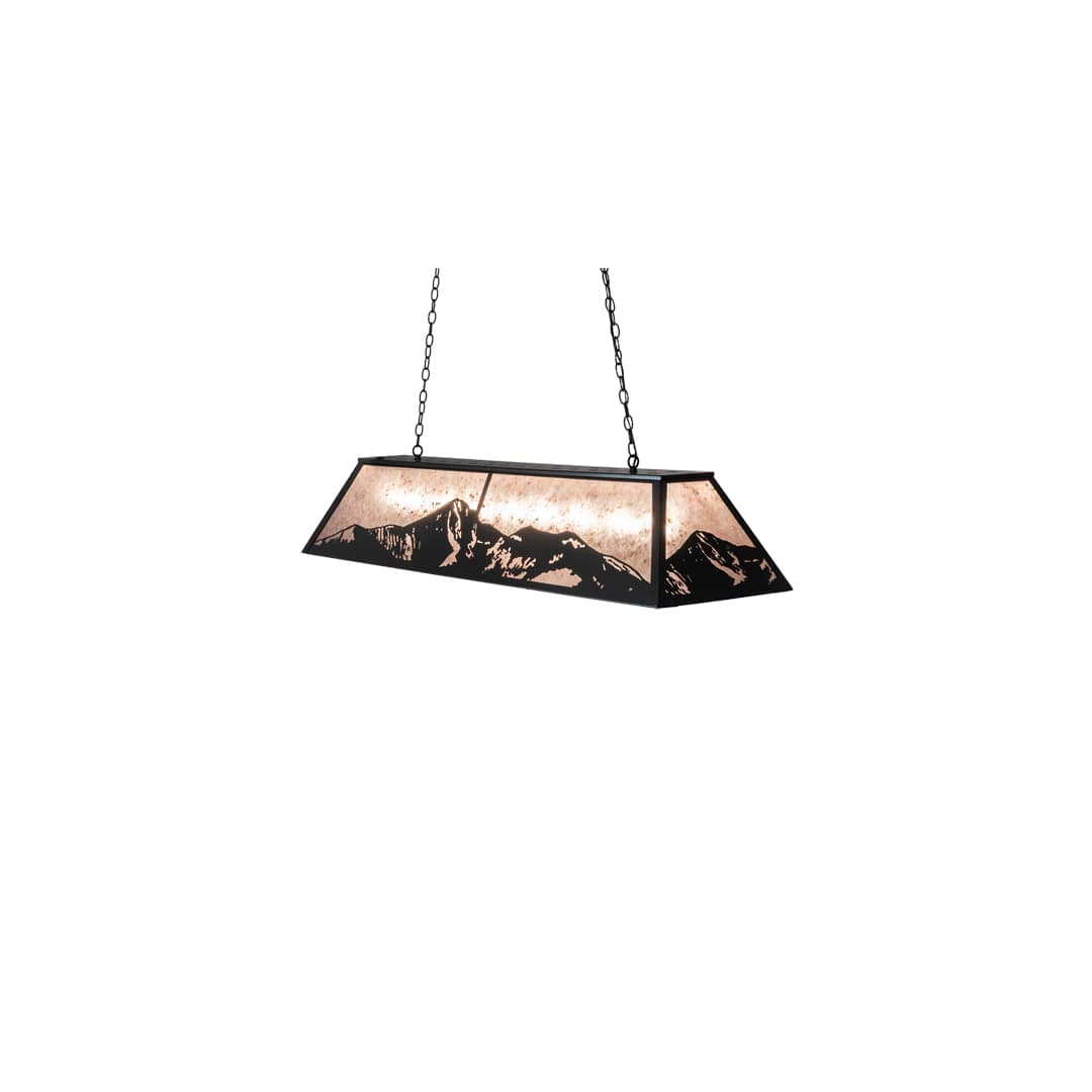 9 Light 61" Wide Billiard Linear Pendant