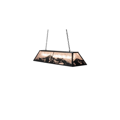 9 Light 61" Wide Billiard Linear Pendant