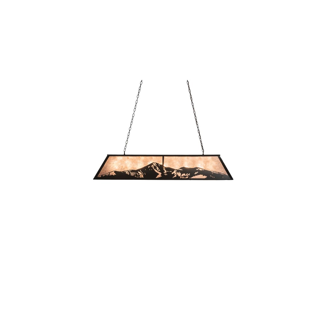 9 Light 61" Wide Billiard Linear Pendant