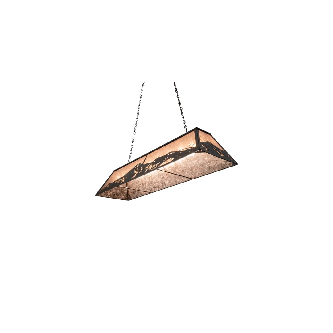 9 Light 61" Wide Billiard Linear Pendant