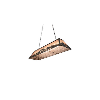 9 Light 61" Wide Billiard Linear Pendant