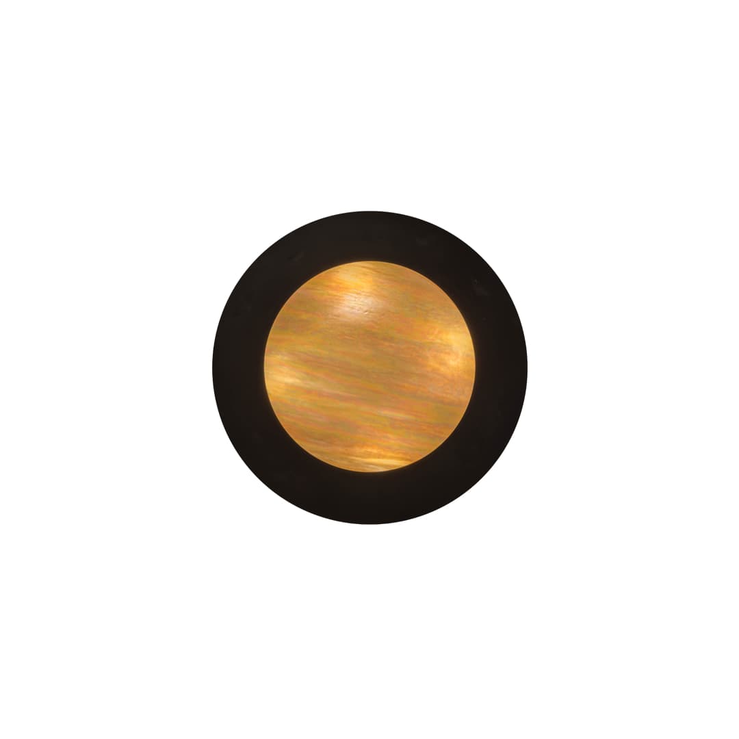 Pomona 4 Light 18" Wide Semi-Flush Drum Ceiling Fixture with Iridized Glass Shade - Craftsman Brown Finish