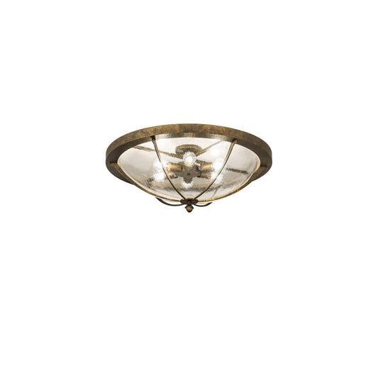 Dominga 6 Light 30" Wide Flush Mount Bowl Ceiling Fixture - Dark Smoke Finish