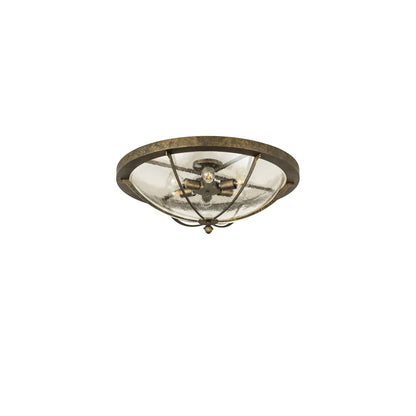 Dominga 6 Light 30" Wide Flush Mount Bowl Ceiling Fixture - Dark Smoke Finish
