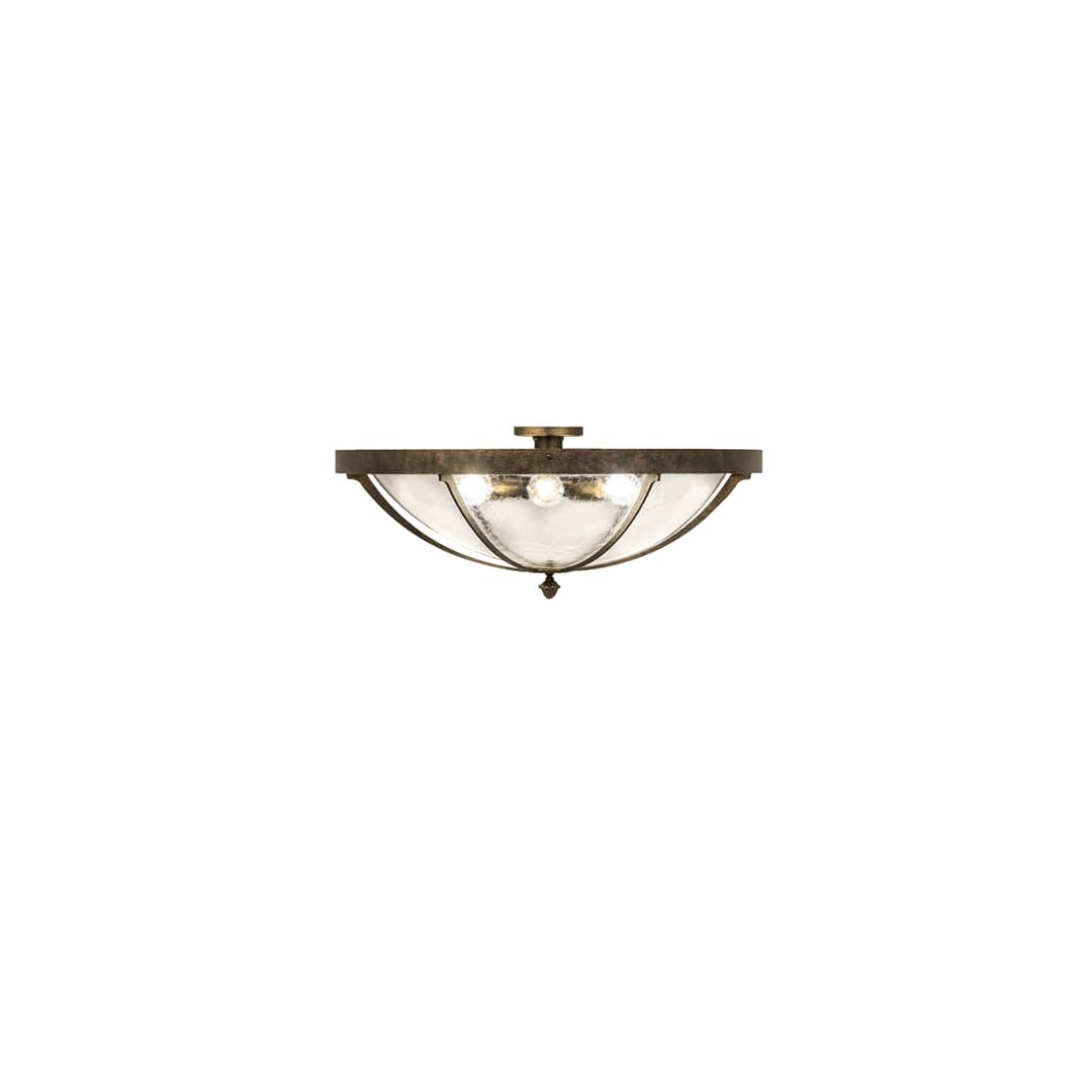 Dominga 6 Light 30" Wide Flush Mount Bowl Ceiling Fixture - Dark Smoke Finish