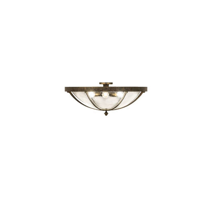 Dominga 6 Light 30" Wide Flush Mount Bowl Ceiling Fixture - Dark Smoke Finish