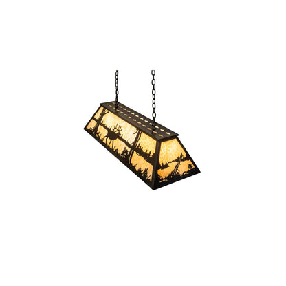 6 Light 48" Wide Billiard Linear Pendant