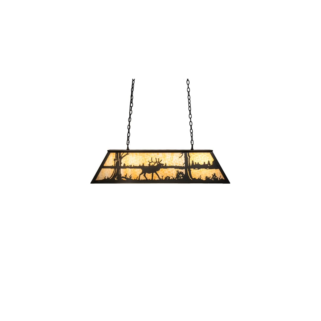 6 Light 48" Wide Billiard Linear Pendant