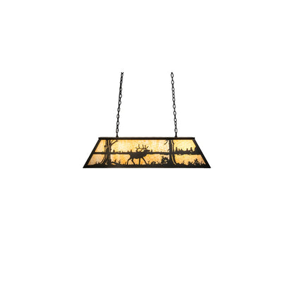 6 Light 48" Wide Billiard Linear Pendant