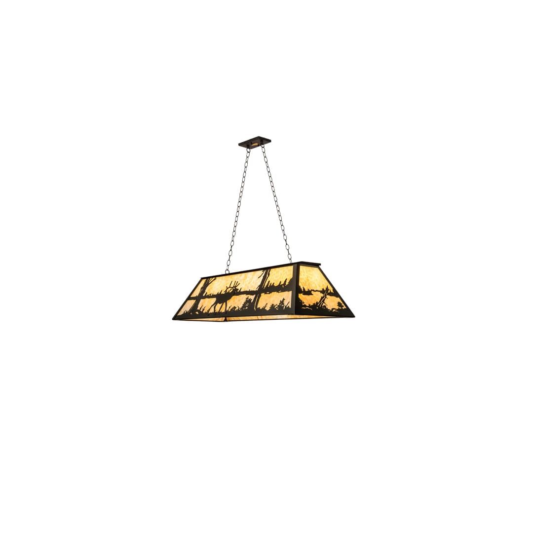 6 Light 48" Wide Billiard Linear Pendant
