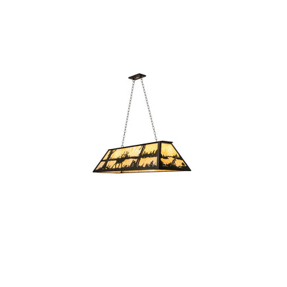 6 Light 48" Wide Billiard Linear Pendant