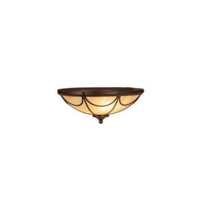 Carousel 3 Light 16" Wide Semi-Flush Bowl Ceiling Fixture