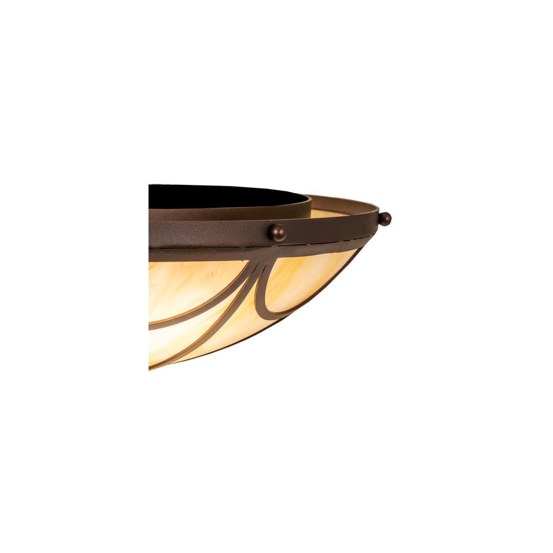 Carousel 3 Light 16" Wide Semi-Flush Bowl Ceiling Fixture