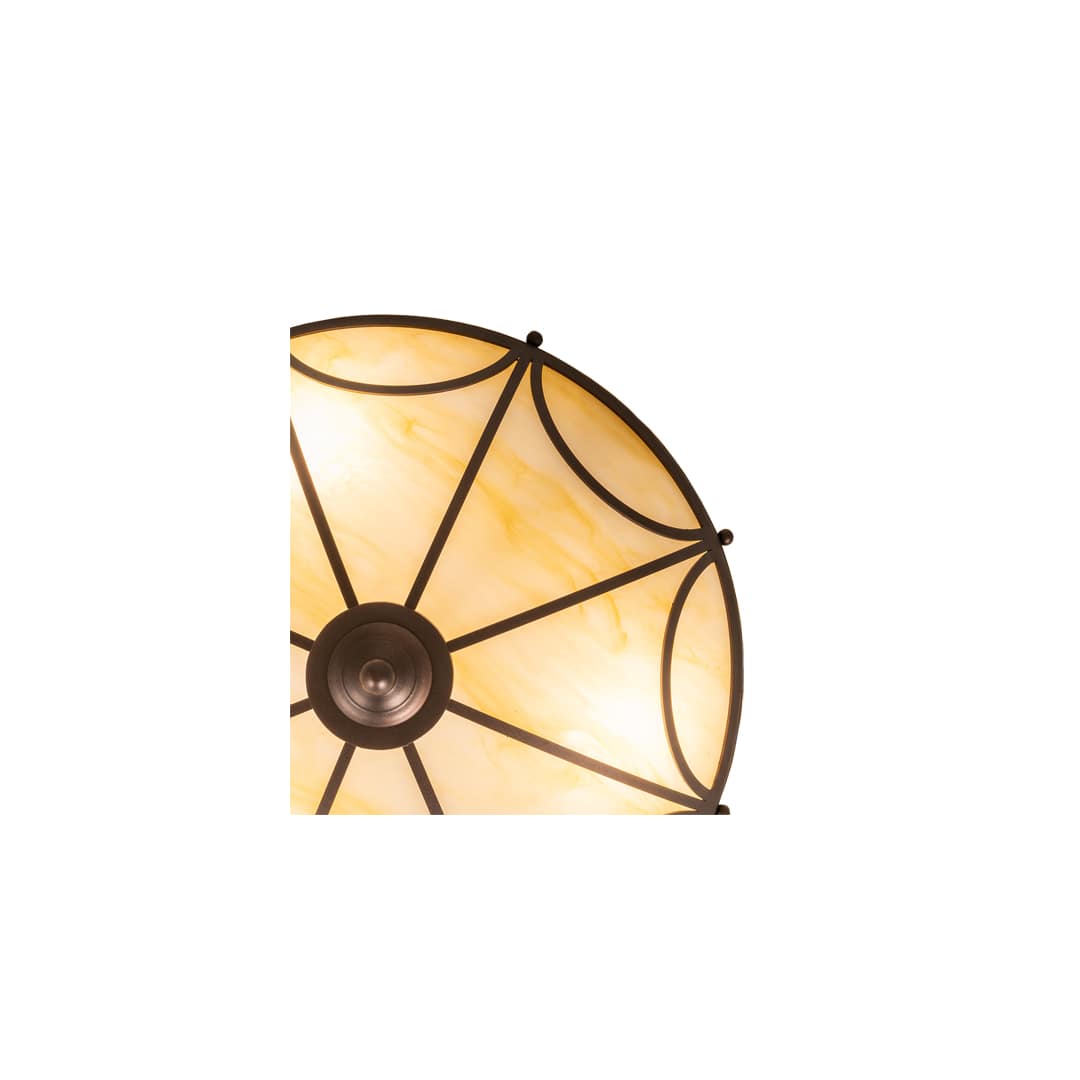 Carousel 3 Light 16" Wide Semi-Flush Bowl Ceiling Fixture