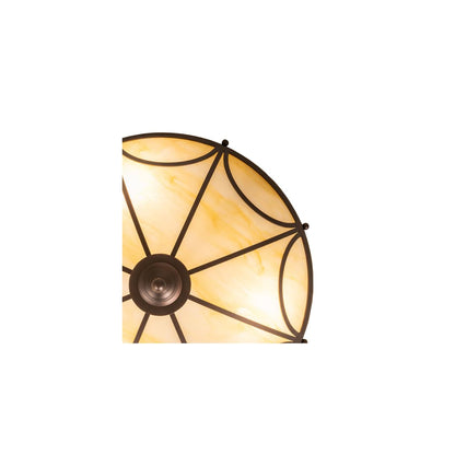 Carousel 3 Light 16" Wide Semi-Flush Bowl Ceiling Fixture