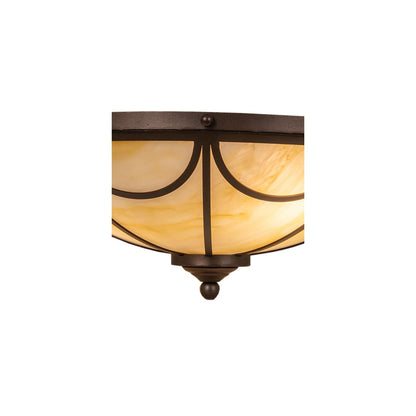 Carousel 3 Light 16" Wide Semi-Flush Bowl Ceiling Fixture