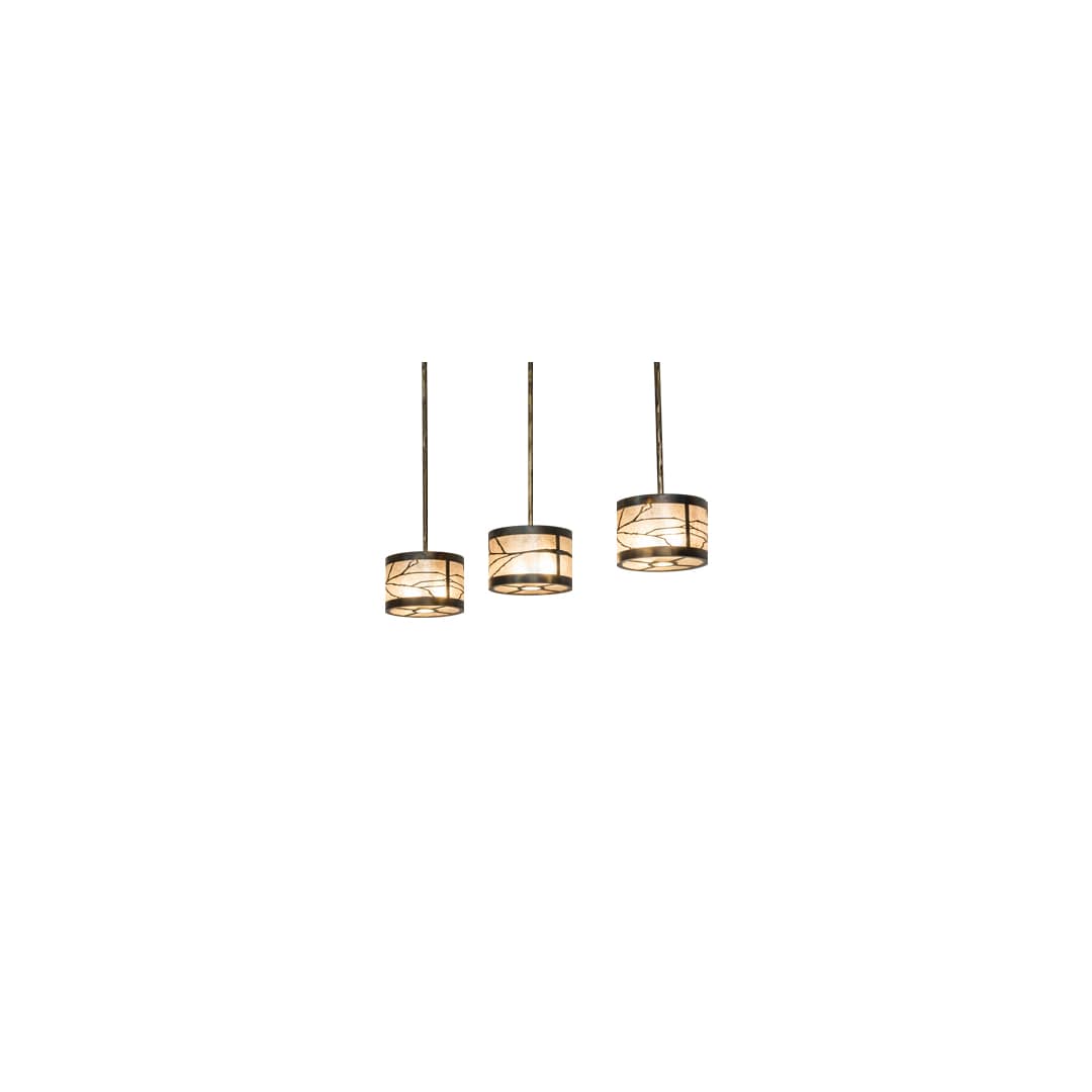 6 Light 50" Wide Linear Pendant