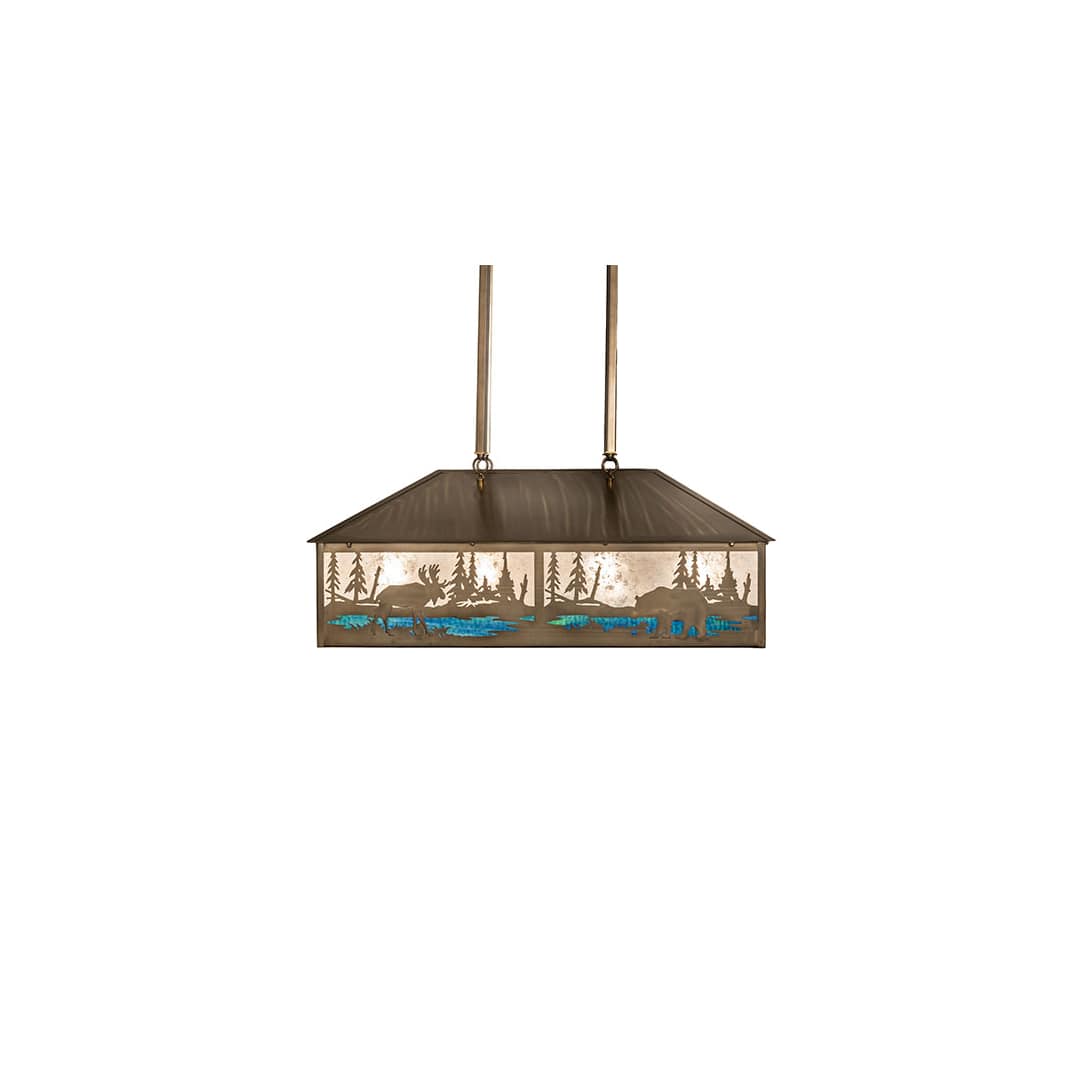 8 Light 36" Wide Linear Pendant