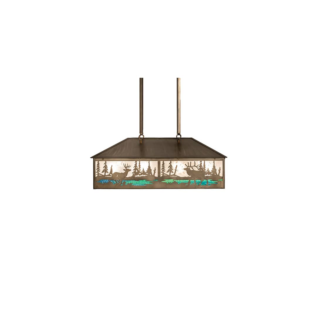 8 Light 36" Wide Linear Pendant