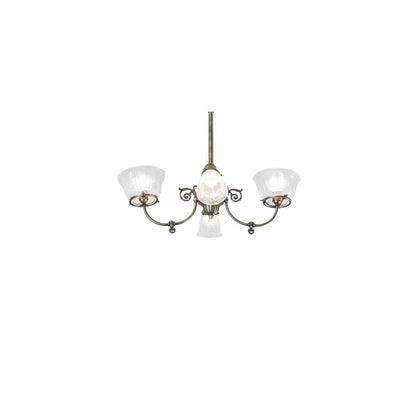 Long Revival Gas and Electric 4 Light 21" Wide Semi-flush Ceiling Fixture