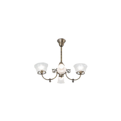 Long Revival Gas and Electric 4 Light 21" Wide Semi-flush Ceiling Fixture