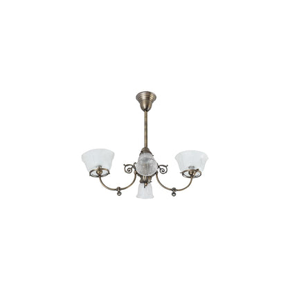 Long Revival Gas and Electric 4 Light 21" Wide Semi-flush Ceiling Fixture