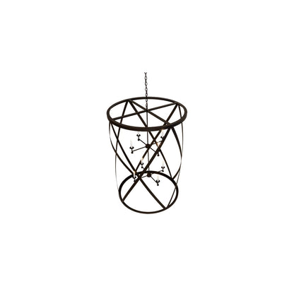 8 Light 42" Wide Taper Candle Pendant