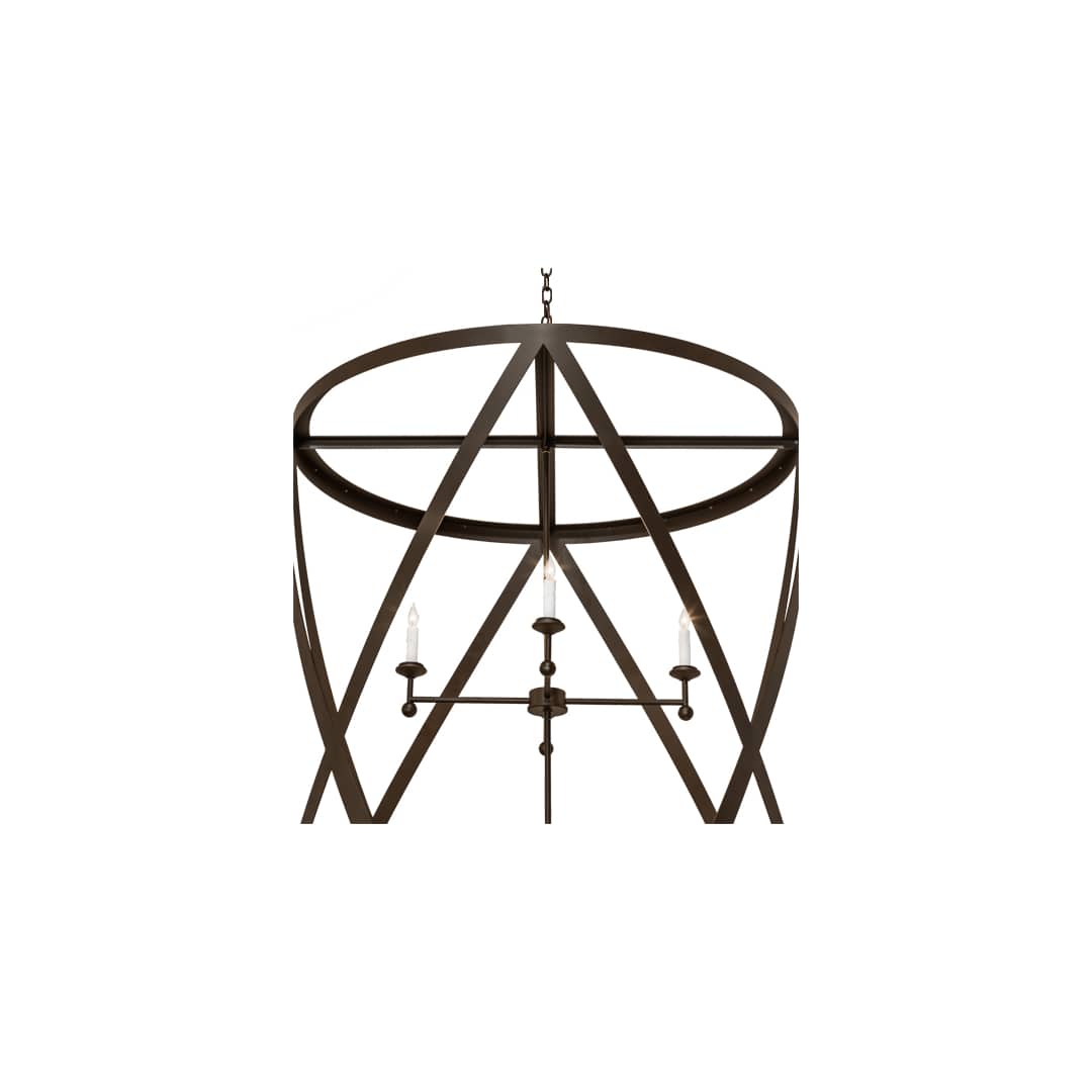 8 Light 42" Wide Taper Candle Pendant