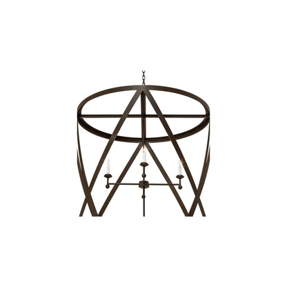 8 Light 42" Wide Taper Candle Pendant