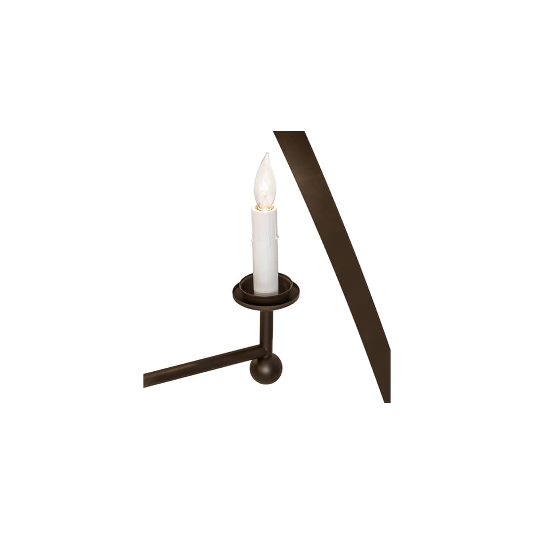 8 Light 42" Wide Taper Candle Pendant