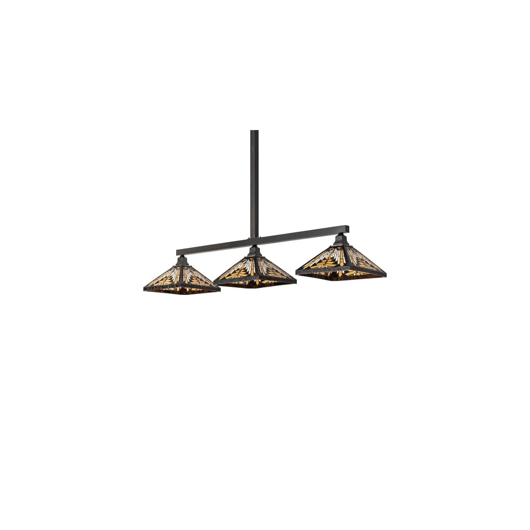 3 Light 63" Wide Linear Pendant