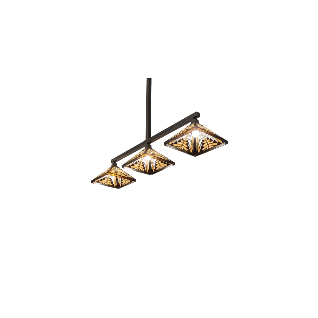 3 Light 63" Wide Linear Pendant