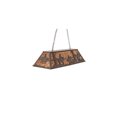 6 Light 48" Wide Billiard Linear Pendant