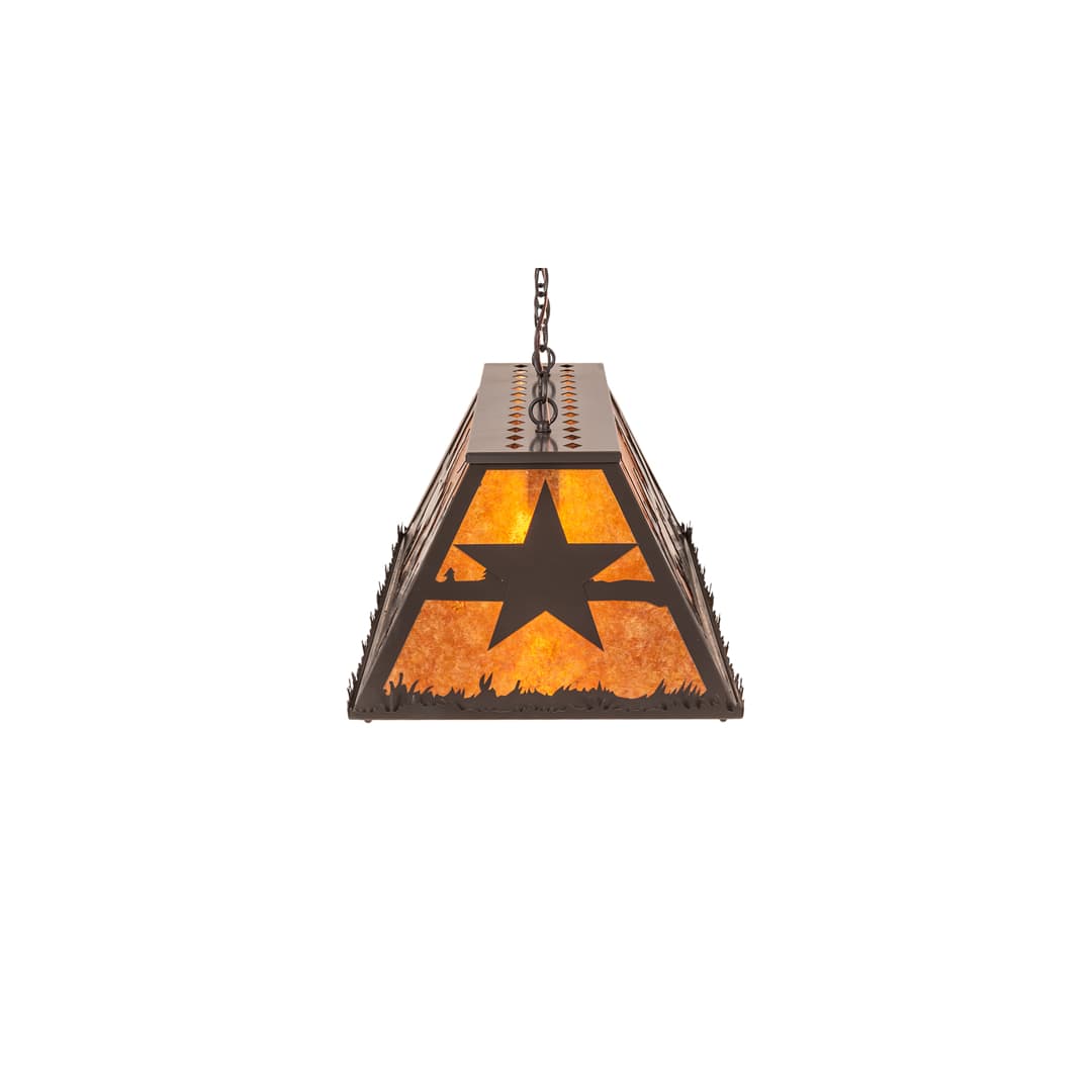 6 Light 48" Wide Billiard Linear Pendant
