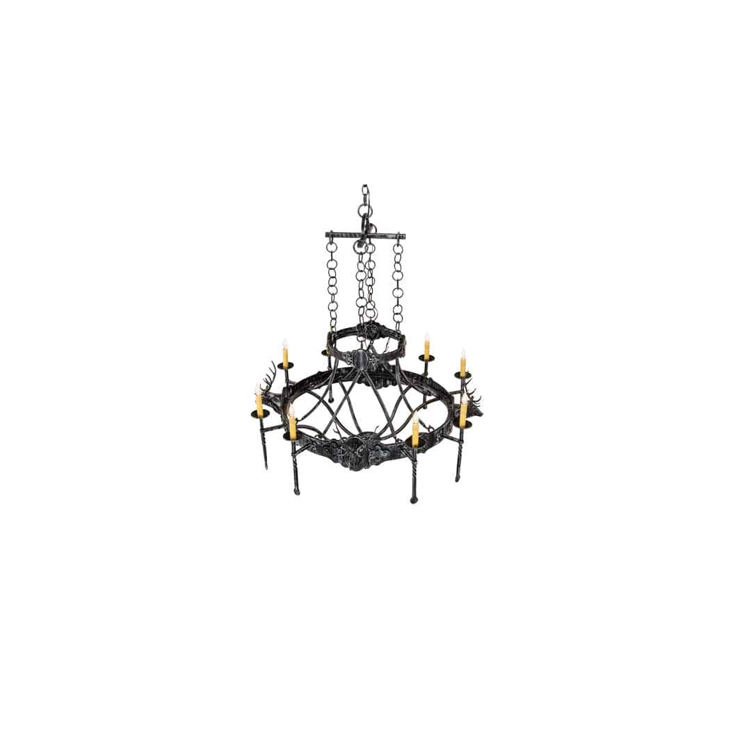 Stag 8 Light 40" Wide Taper Candle Style Chandelier