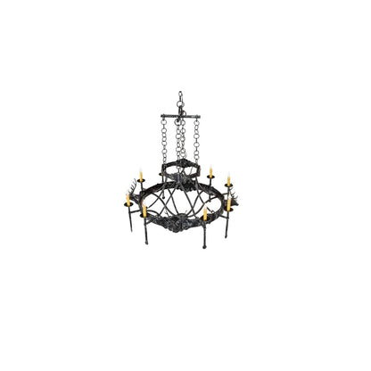 Stag 8 Light 40" Wide Taper Candle Style Chandelier