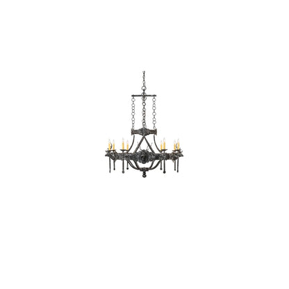 Stag 8 Light 40" Wide Taper Candle Style Chandelier