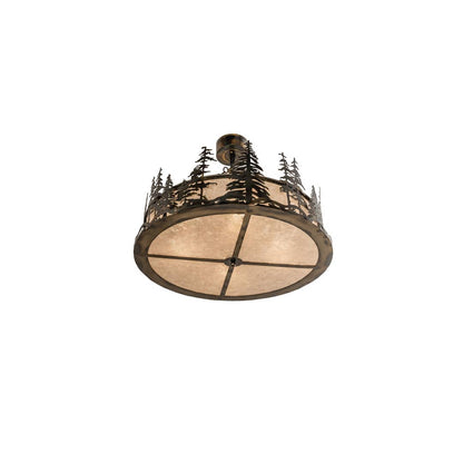 4 Light 36" Wide Pendant
