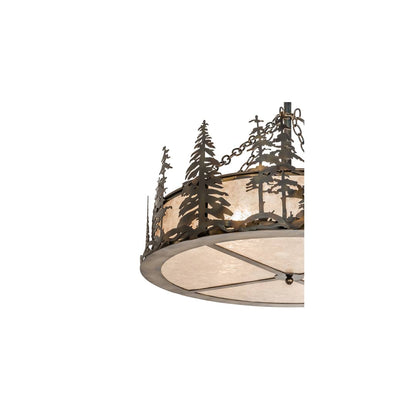 4 Light 36" Wide Pendant