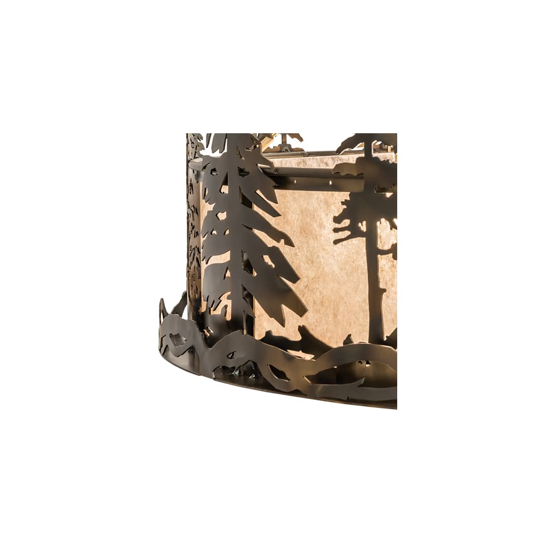 4 Light 36" Wide Pendant