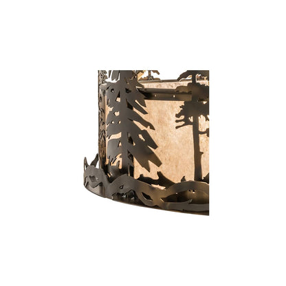 4 Light 36" Wide Pendant