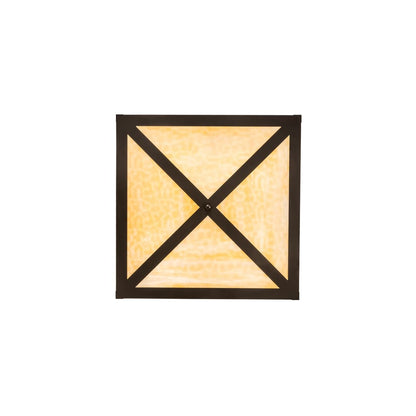 Calf and Cow 4 Light 34" Wide Semi-Flush Square Ceiling Fixture