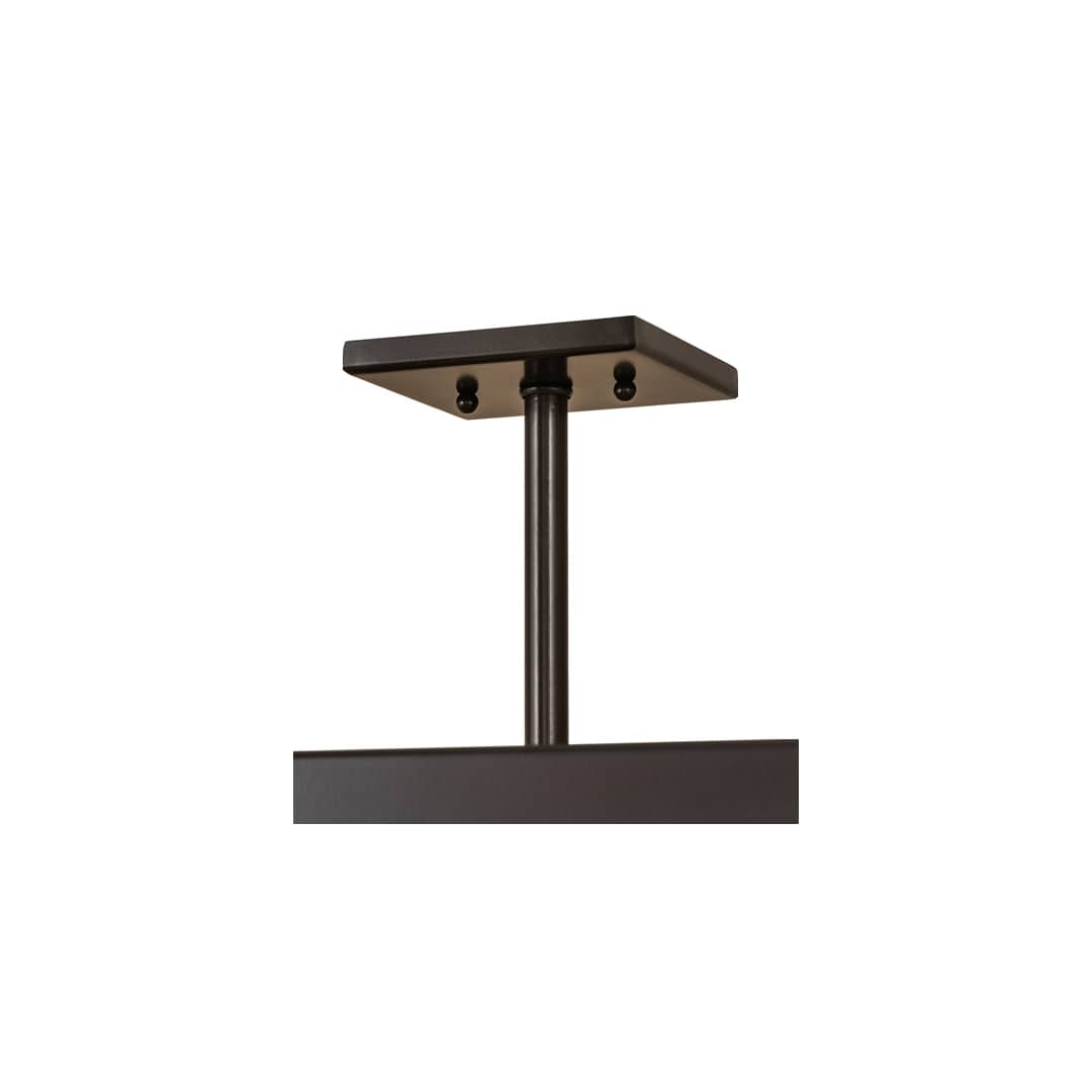 Calf and Cow 4 Light 34" Wide Semi-Flush Square Ceiling Fixture