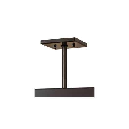 Calf and Cow 4 Light 34" Wide Semi-Flush Square Ceiling Fixture