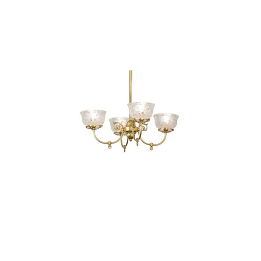 Revival Gas and Electric 4 Light 28" Wide Chandelier