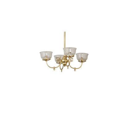 Revival Gas and Electric 4 Light 28" Wide Chandelier