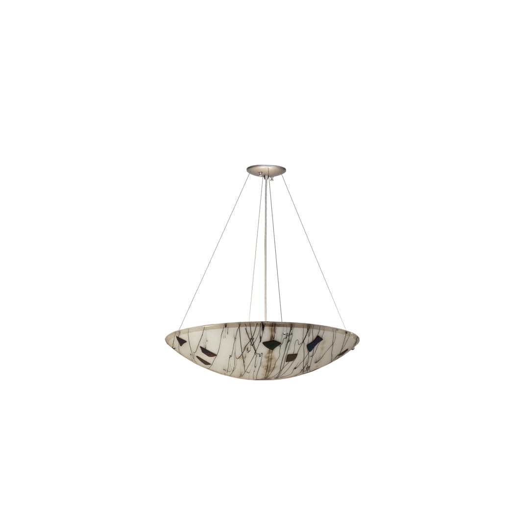 4 Light 30" Wide Suspension Pendant