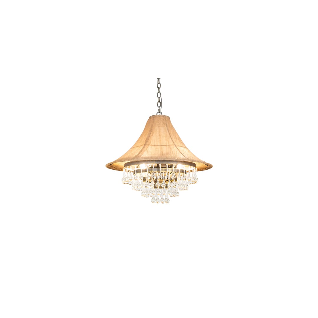 4 Light 28" Wide Crystal Pendant